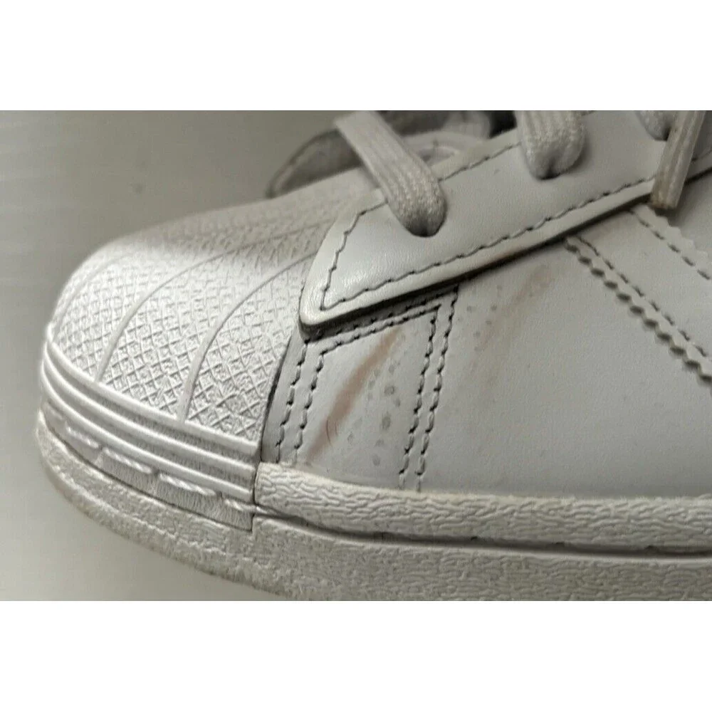 Adidas Superstar Men's Size 7.5 White Athletic Shoes Sneakers